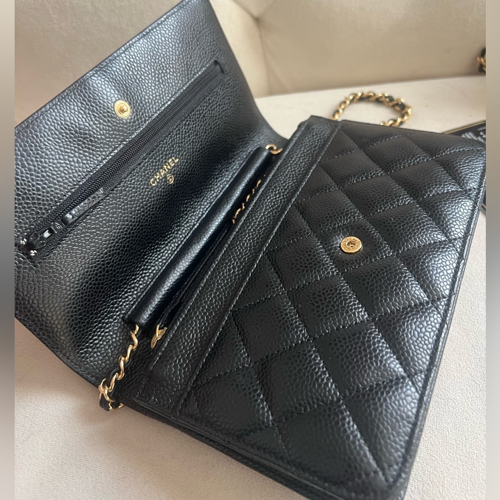 Classic🔥Chanel Caviar WOC crossbody Bag - Picture 9 of 11